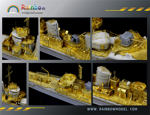レインボーモデル Rb7110 1/700 日本海軍 睦月型駆逐艦(1941-44)アップデートセット ピットロード用