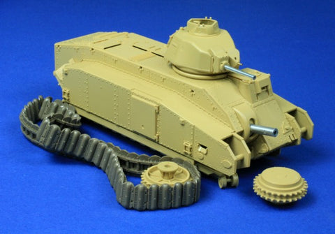 RBモデル 35B79 1/35 シャール B1 bis 75mm & 47mm & 7.5mm MG 砲身