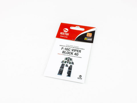 レッドフォックススタジオ RFSQS-32120 1/32 F-16C ブロック 40 バイパー (アカデミー用)