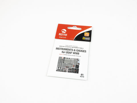 レッドフォックススタジオ RFSQS-32187 1/32 インストゥルメッツ & ゲージ セット WWIIアメリカ空軍 (汎用)