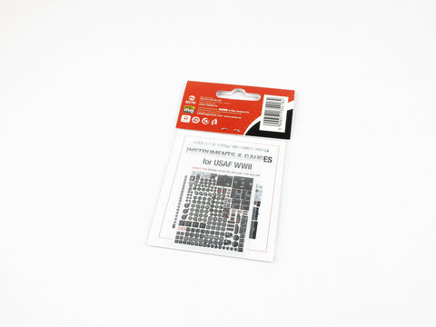 レッドフォックススタジオ RFSQS-32187 1/32 インストゥルメッツ & ゲージ セット WWIIアメリカ空軍 (汎用)