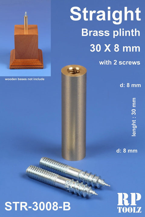 RPツールズ RP-STR-3008B 円柱型30mm×8mm真ちゅう製飾り支柱