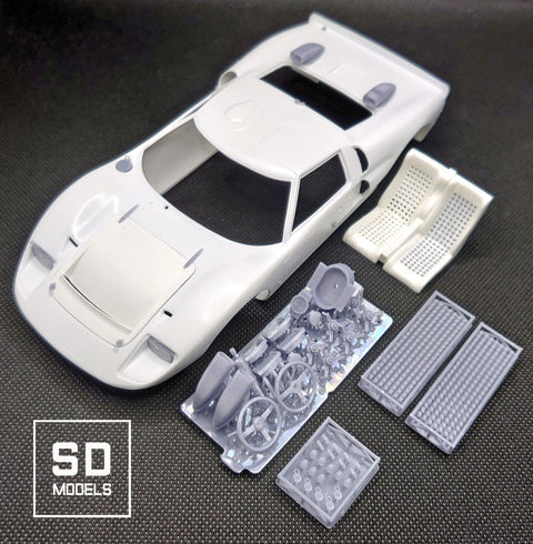SDモデル SD-F02 1/24 フォード GT40 Mk.2 追加パーツ フジミ対応