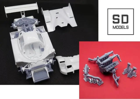 SDモデル SD-N02+1 1/24 ニッサン R91/92CP フルディティール 【1991-92 JSPC】 追加パーツ ハセガワ対応 3Dプリント