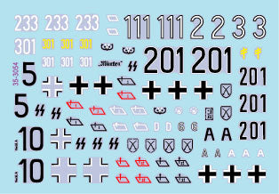 スターデカール 35-3054 1/35 イタリアのIII号突撃砲G型. Panzer Abt. 103, 第242突撃砲旅団, 第907突撃砲旅団, SS-StuG-Abt. RFSS.