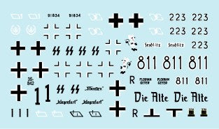 スターデカール 35-842 1/35 ワッフェンSS 突撃砲 #1-III号突撃砲 C/D, F, G型