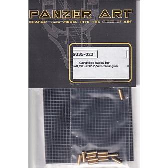 (生産休止)パンツァーアート SU35-023 1/35 KwK/StuK37 7,5cm 戦車砲 (12pcs) For Pz.Kpfw IV A-F, StuG III A-F用カートリッジ ケース