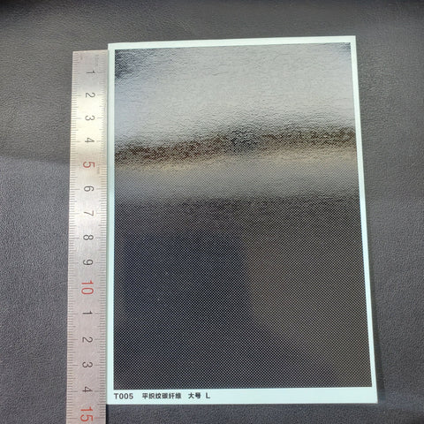 カレドモデル T005 平織りカーボンファイバーデカール Lサイズ (140×100mm×2枚)
