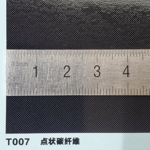 カレドモデル T007 ドット型カーボンファイバーデカール(140×100mm×2)