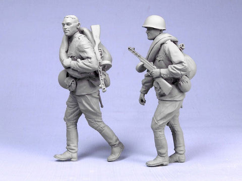 タンクモデル T-35037 1/35 ロシア歩兵 クルスク 1943 2体