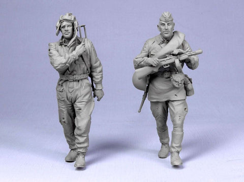 タンクモデル T-35057 1/35 ロシア歩兵・戦車兵 夏 1941 2体