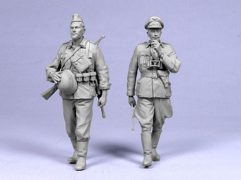 タンクモデル T-35076 1/35 "バルバロッサ作戦" ドイツ 士官・歩兵 2体