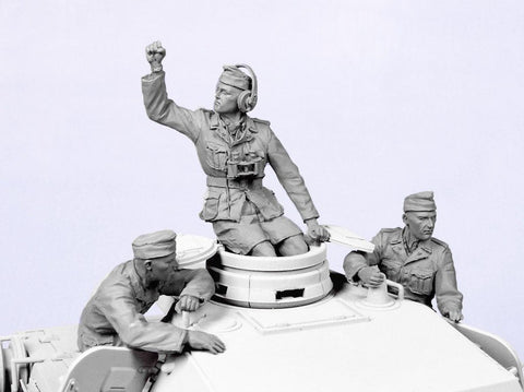 タンクモデル T-35088 1/35 ドイツ アフリカ軍団戦車兵 1941 #2 3体