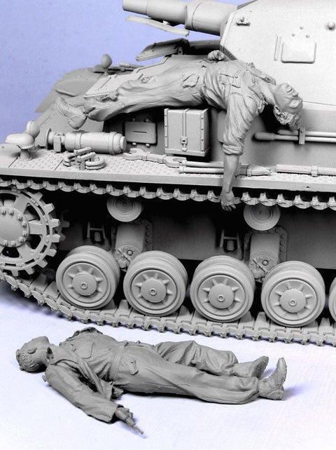 タンクモデル T-35092 1/35 ドイツ 戦車兵 「脱出」#3 夏 41-44 2体