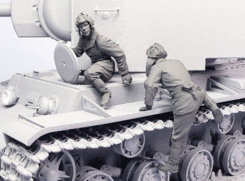タンクモデル T-35093 1/35 ソビエト タンククルー KV-1/2 1941-42 夏 2体