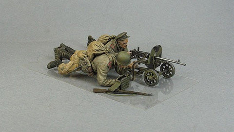 タンクモデル T-35121 1/35 ロシア "SG-43" マシンガンクルー 夏 - 冬 1943-45 2体
