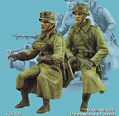 タンクモデル T-35139 1/35 ドイツ サイドカーライダー III 1941-1944 冬 2体