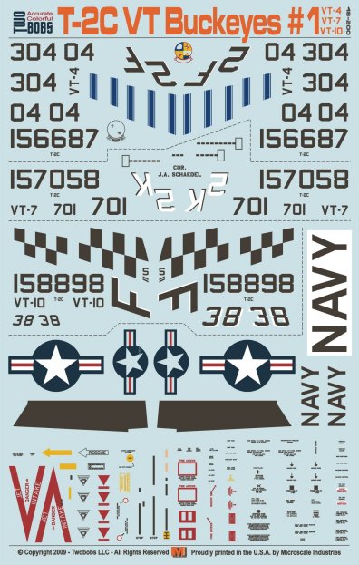 トゥーボブス 48-200 1/48 アメリカ海軍訓練飛行隊 パート1 T-2C バックアイ