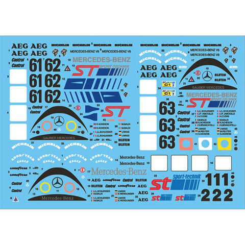 ベクターワンデカール D24-010 1/24 ザウバー C9 1989-199 ルマン & 鈴鹿 Winner (タミヤ/ハセガワ用)