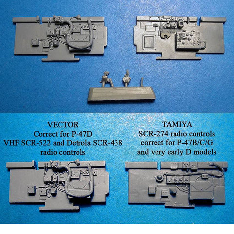 ベクター VDS48089 1/48 P-47D コレクテッド コクピット 側壁 (タミヤ用)