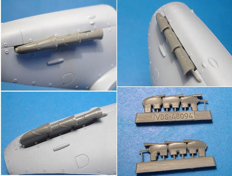 ベクター VDS48094 1/48 スピットファイア Mk.V 排気管(エアフィックス用)