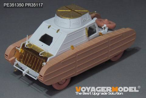 ボイジャーモデル PE351350A 1/35 WWII ドイツ Pkw.K1 Type 823 フェイクトラック アップグレードセット付き(MENG VS-017)