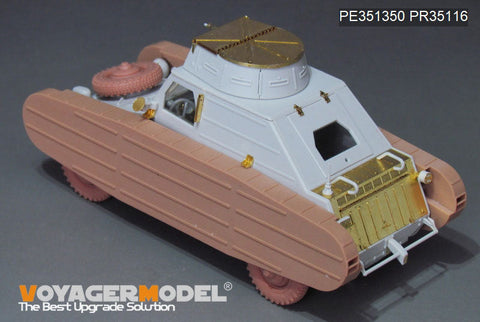 ボイジャーモデル PE351350A 1/35 WWII ドイツ Pkw.K1 Type 823 フェイクトラック アップグレードセット付き(MENG VS-017)
