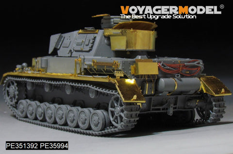 ボイジャーモデル PE351392B 1/35 WWIIドイツ IV号戦車 F1型 「フォアパンツァー(Vorpanzer)」ベーシック版(B版:損傷した転輪付き)(ドラゴン6398用)