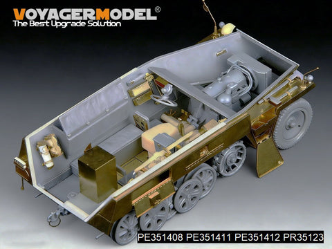 ボイジャーモデル PE351408A 1/35 WWII ドイツ Sd.Kfz.250/1 NEU ベーシックアップグレードセット(B ver ホイール付属)(ドラゴン6427 6100用)