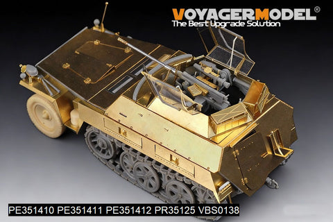 ボイジャーモデル PE351411 1/35 WWII ドイツ Sd.Kfz.250 NEU 雑具箱 & フェンダー アップグレードセット(ドラゴン用)