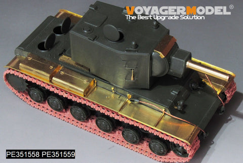ボイジャーモデル PE351558B 1/35 WWIIソビエト KV-2 ベーシック(B版:砲身パーツ付き)(アカデミー 13506 / ズベズダ 3608用)