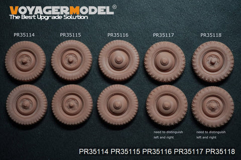 ボイジャーモデル PR35118 1/35 WWII ドイツ キューベルワーゲン タイプ82 スタンダードホイールパターン3(全キット用)