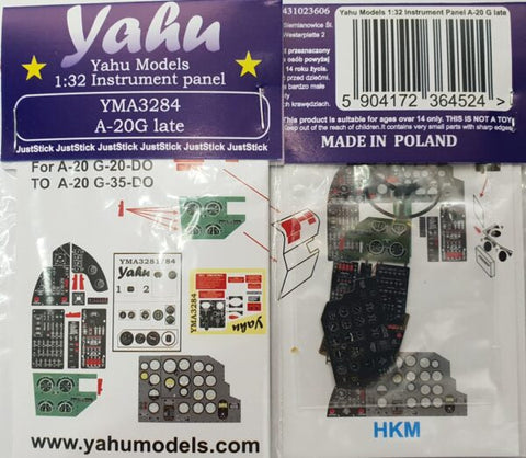 ヤフーモデル YMA3284 1/32 A-20G (後期型)計器盤