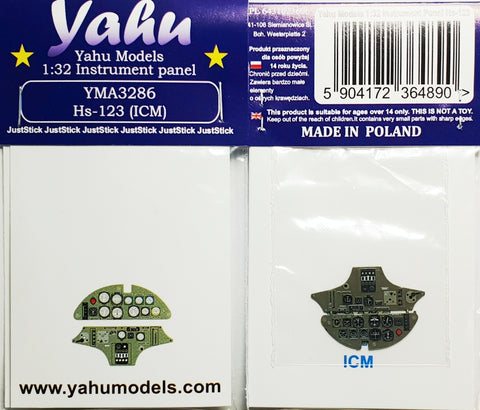 ヤフーモデル YMA3286 1/32 Hs-123 (ICM用)