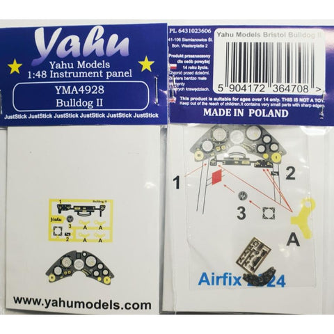 ヤフーモデル YMA4928 1/48 ブリストル ブルドッグ II 計器盤(エアフィックス用)