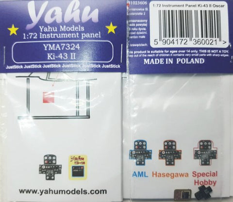 ヤフーモデル YMA7324 1/72 一式戦闘機 Ki-43-II (AML/スペシャルホビー/ハセガワ用)
