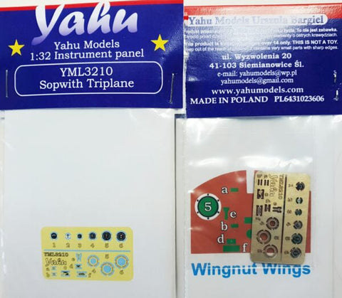 ヤフーモデル YML3210 1/32 ソッピース トライプレーン (ウィングナットウィングス用)