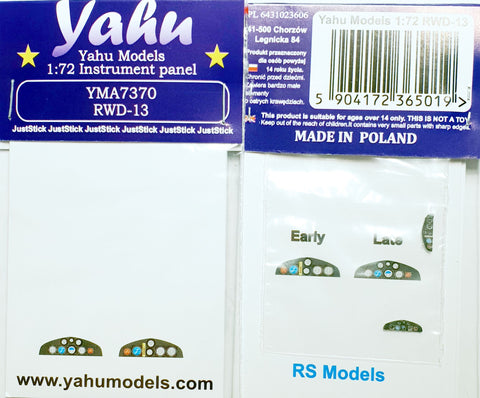 ヤフーモデル YMA7370 1/72 RWD-13 (RSモデル用)