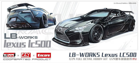 ズームオン CS128L 1/24 LBWK レクサス LC500 ワイドボディver. LHD version(ブラックカーボックスアート)