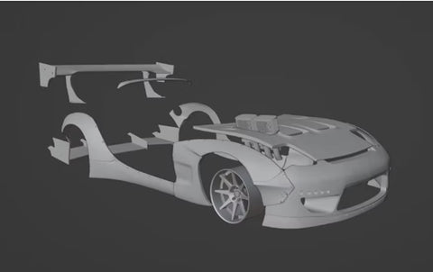 ズームオン CS151 1/24 マッド・マイク マツダ RX-7 RB パーツセット(タミヤ用)