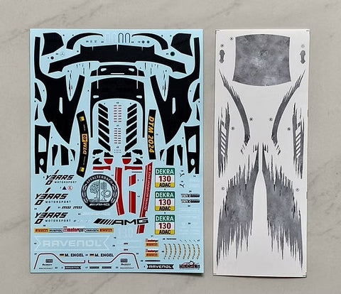 SKデカール SK24220 1/24 メルセデスAMG GT Evo DTM 2024 メルセデスAMG チームウィンワード(タミヤ用)