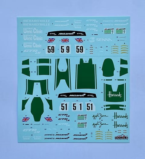 SKデカール SK24234 1/24 マクラーレン セナ GTR LM ドレスアップ デカールセットA(タミヤ用)