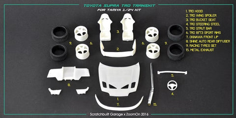 ズームオン Z021 1/24 トヨタ スープラ(JZA80) TRD パーツセット