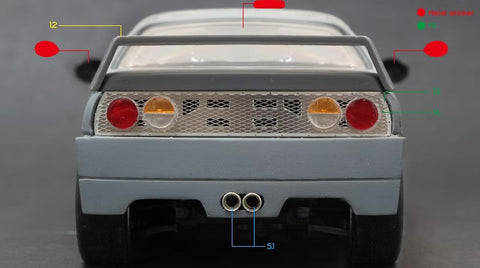 ズームオン Z094 1/24 オートザム AZ-1 F40改 パーツセット