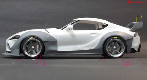 ズームオン Z095 1/24 トヨタ スープラ A90 ‘‘SH’’ ワイドボディキット