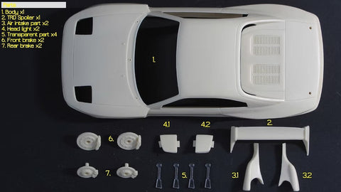 ズームオン Z115 1/24 トヨタ MR2 (sw20) TRD2000GT パーツセット
