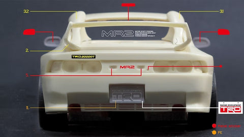 ズームオン Z115 1/24 トヨタ MR2 (sw20) TRD2000GT パーツセット