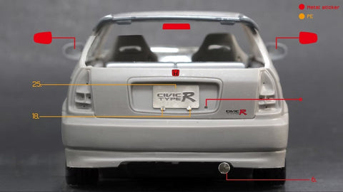 ズームオン Z116 1/24 ホンダ シビック タイプR EK9 最終型 パーツセット