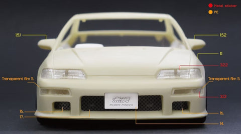 ズームオン Z157 1/24 CRX 無限 パーツセット (フジミ用)