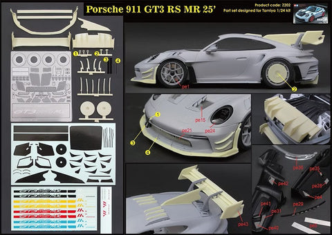 ズームオン Z202 1/24 ポルシェ 911 GT3 RS MR 25' パーツセット(タミヤ用)